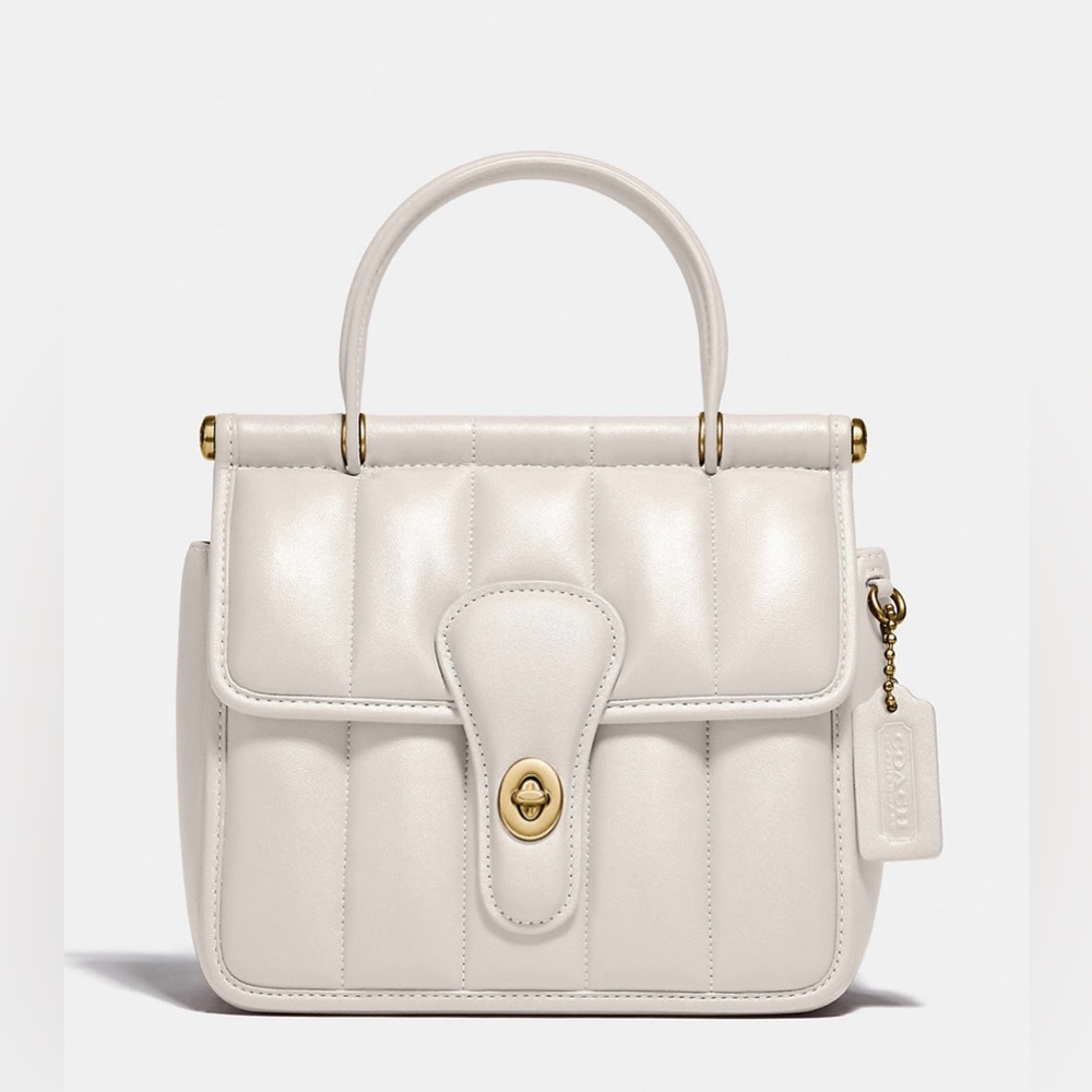 Coach willis top handle 18 with quilting